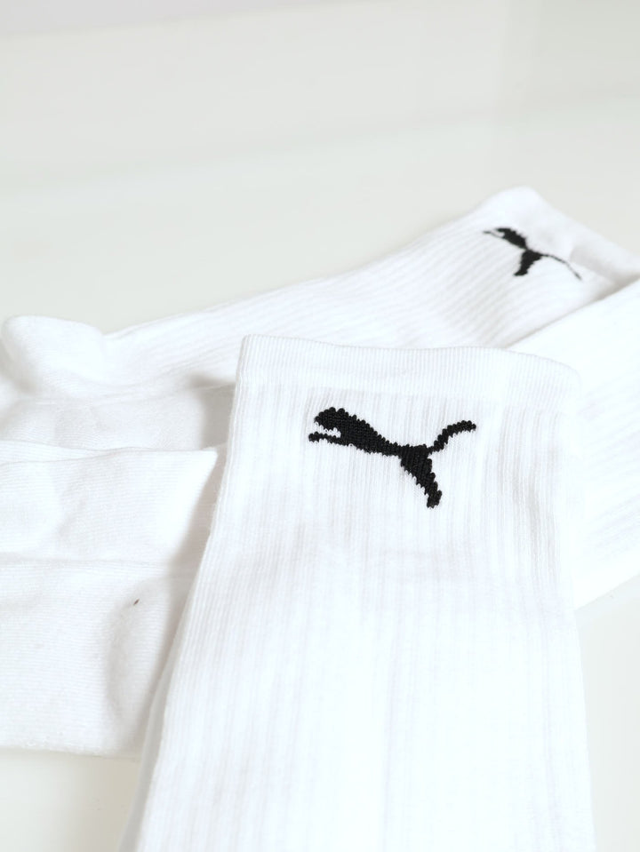 3 Pack Tennis Socks - White/Black