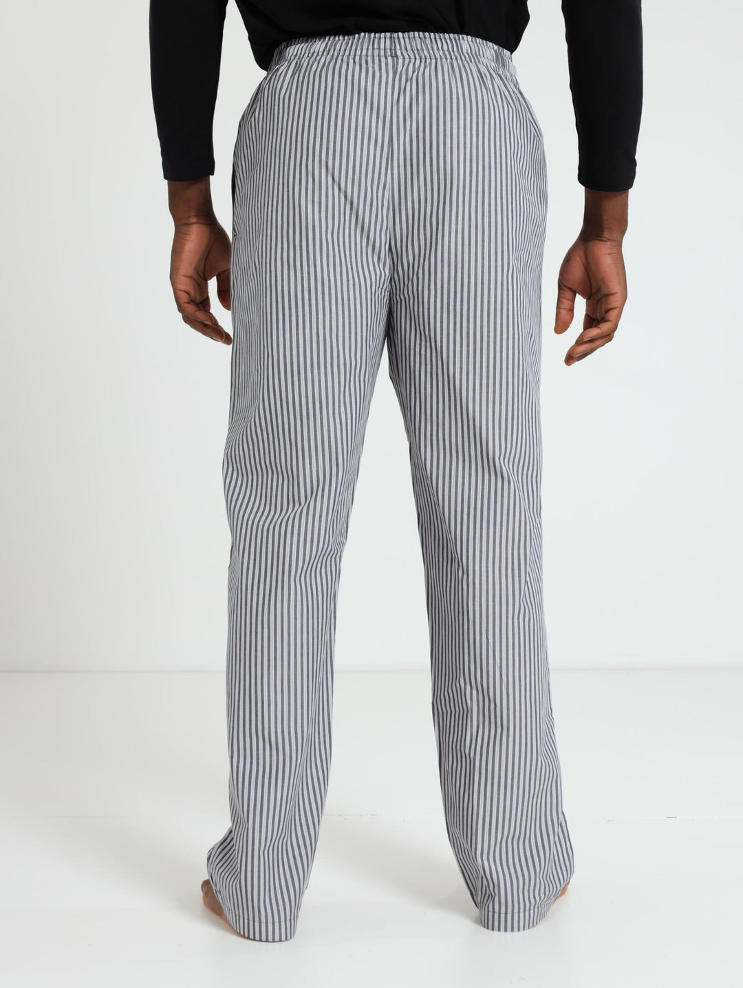 Stripe Woven Pants - Navy