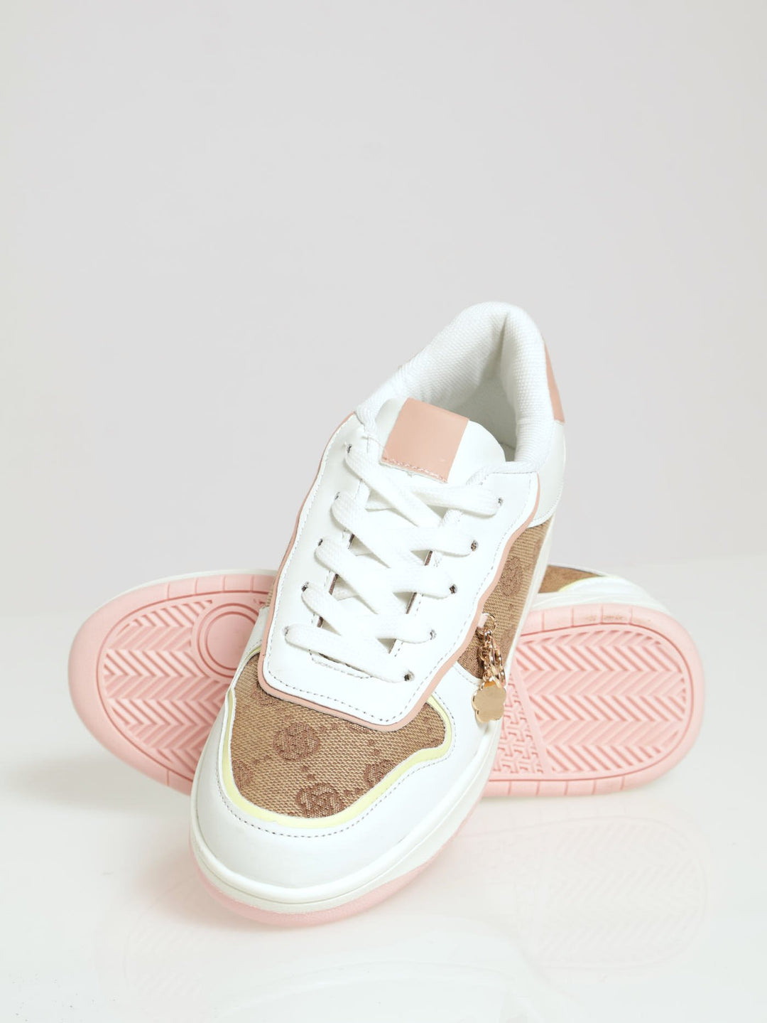 Girls Jacquard Sneaker - White