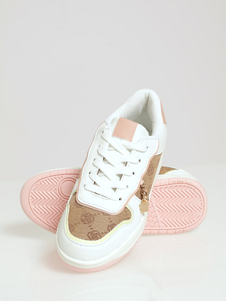Girls Jacquard Sneaker - White