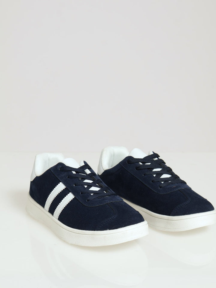 Microfibre Adi Retro Sneaker - Navy