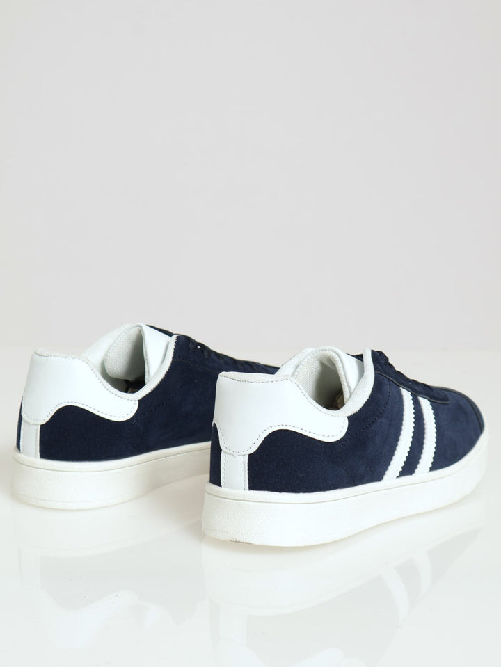 Microfibre Adi Retro Sneaker - Navy