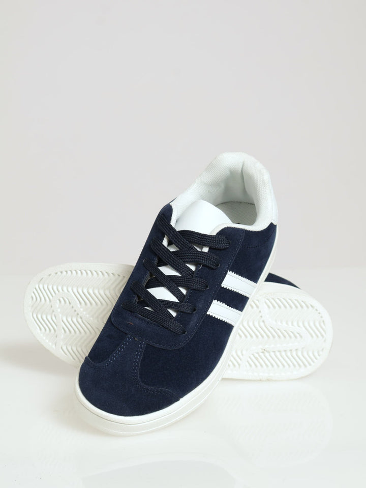 Microfibre Adi Retro Sneaker - Navy