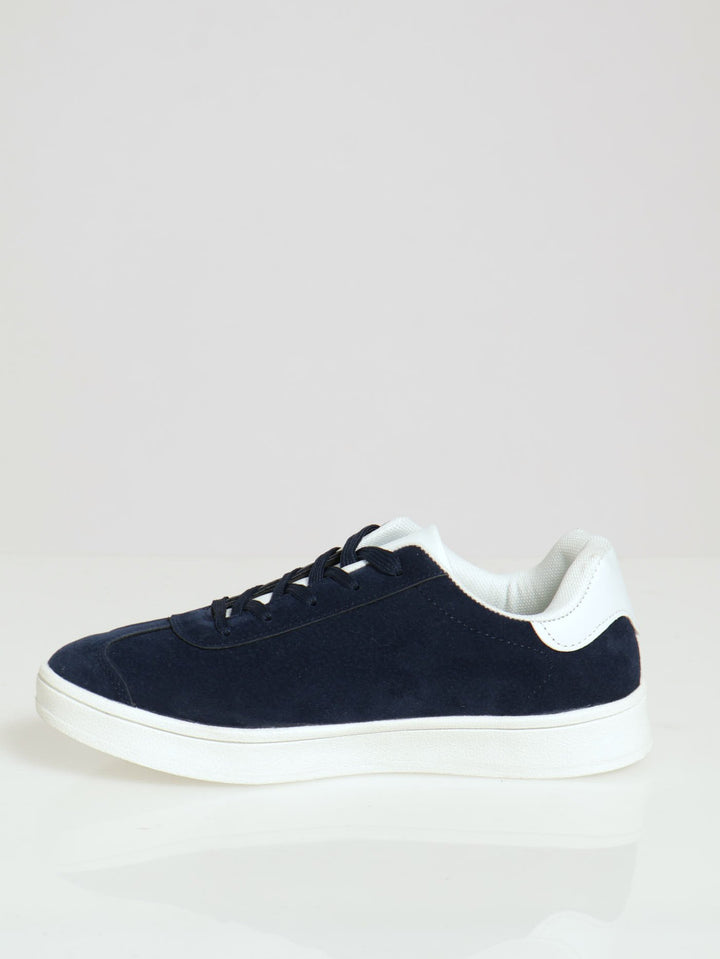 Microfibre Adi Retro Sneaker - Navy