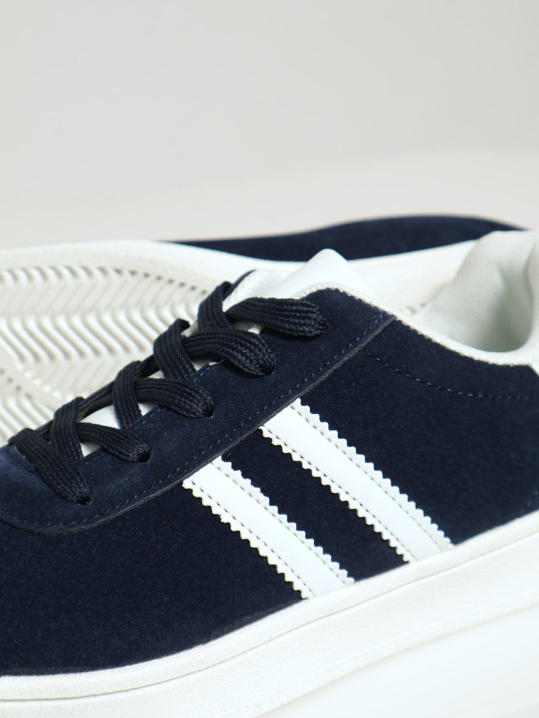 Microfibre Adi Retro Sneaker - Navy