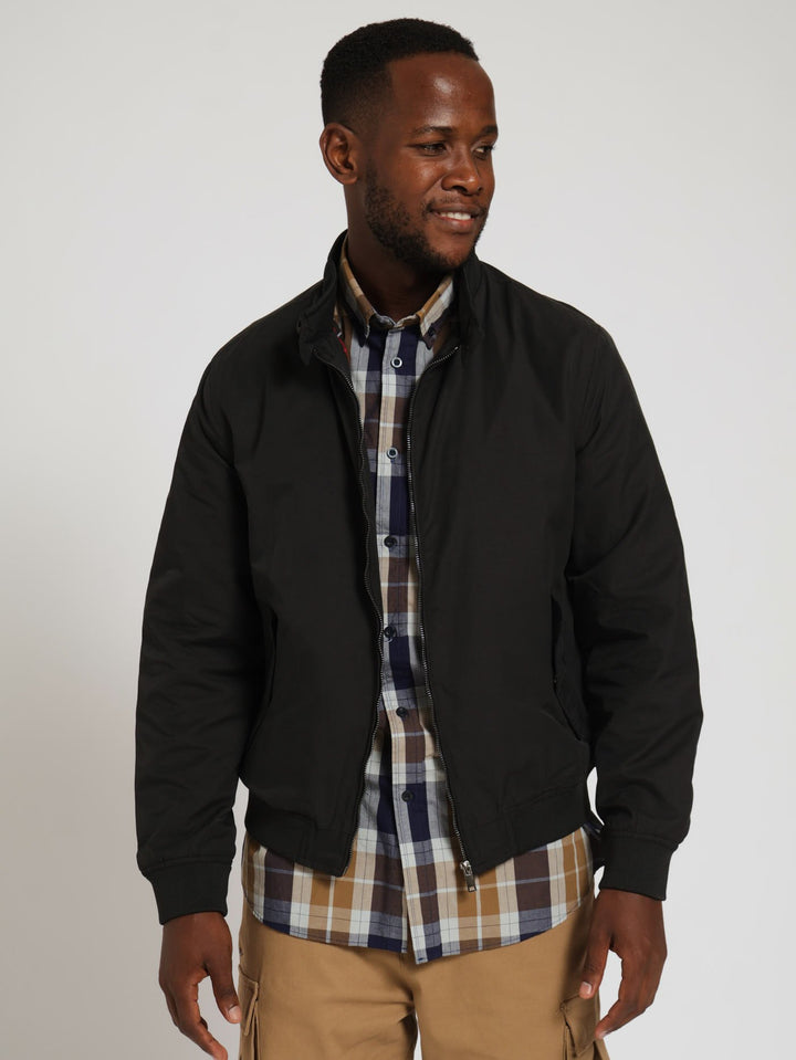 Cotton Harrington Jacket - Black