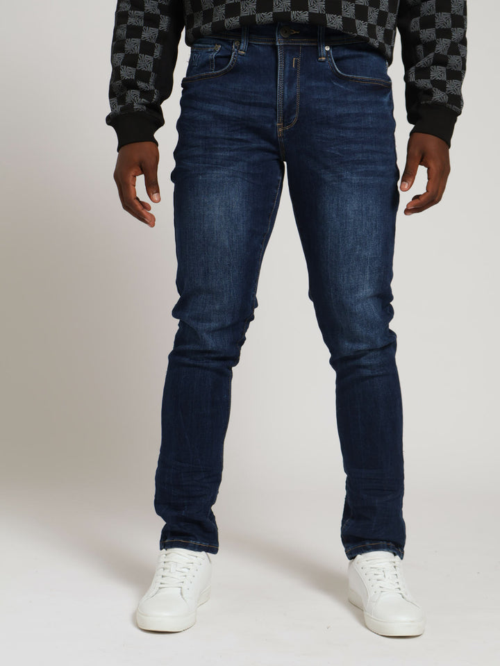 William Slim Leg Denim Jean - Dark Wash Ink