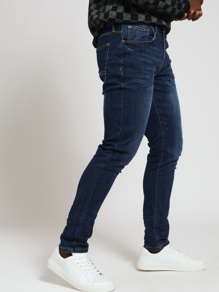 William Slim Leg Denim Jean - Dark Wash Ink