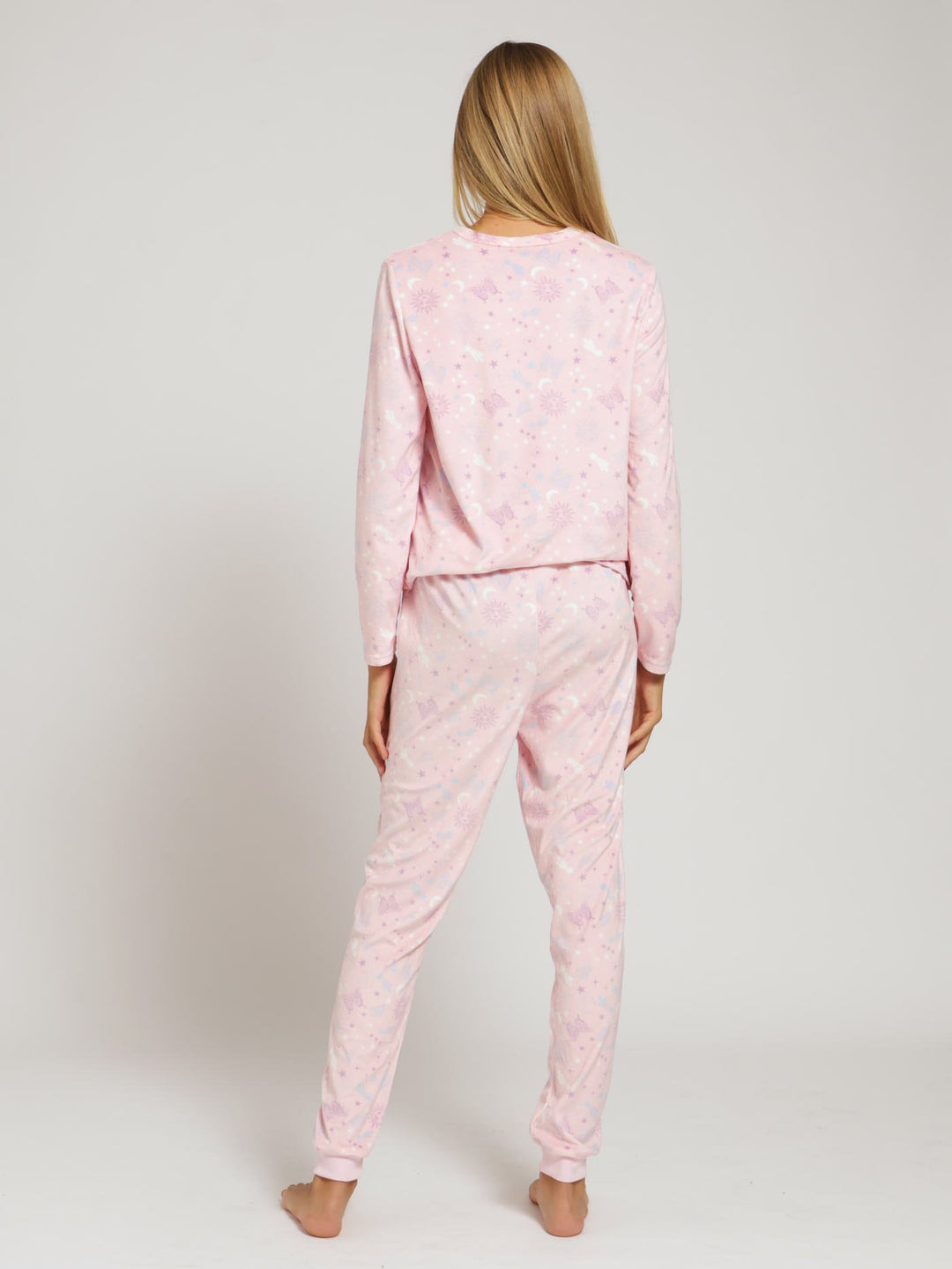 Girls Brushed Velour Sleepset - Pink