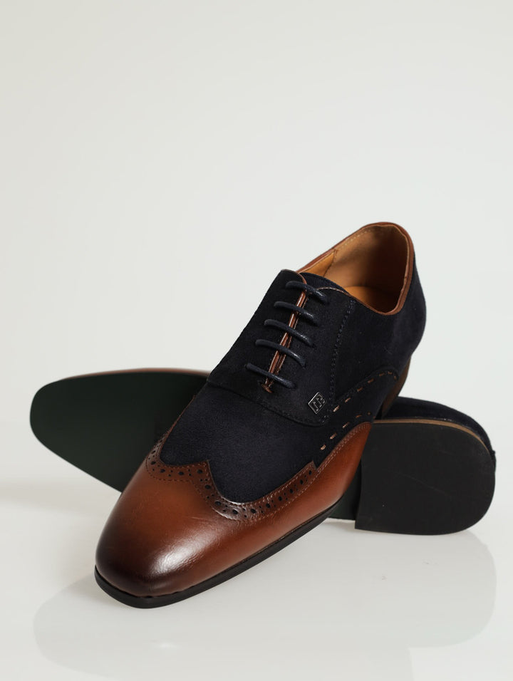 Magio 2Tone Wing Brogue Lace Up Derby