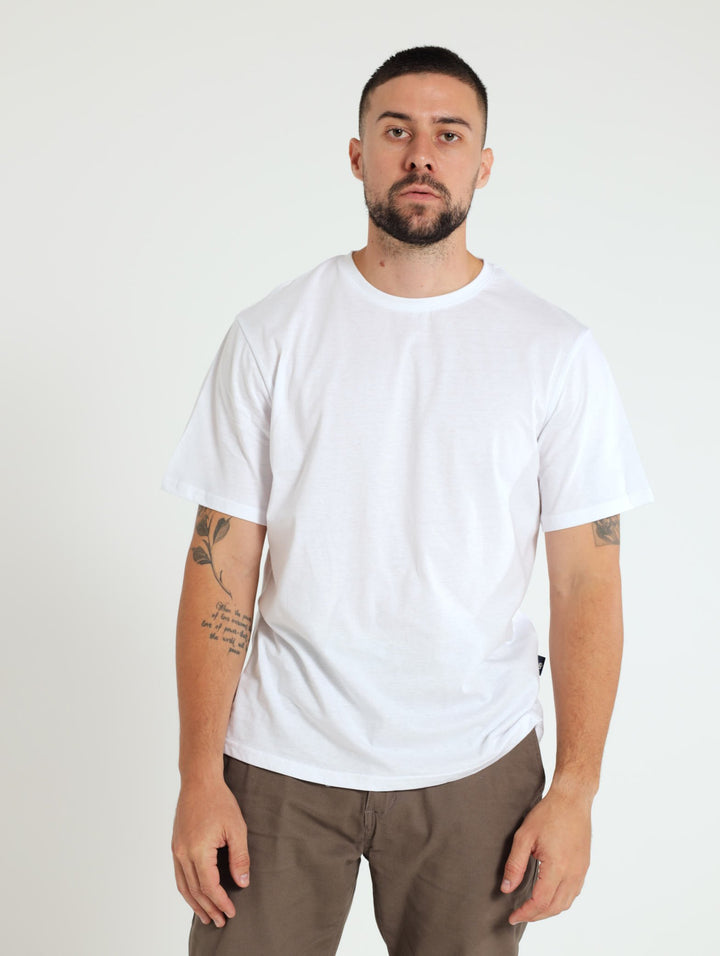 Basic Crew Neck Tee - White