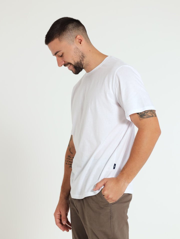 Basic Crew Neck Tee - White