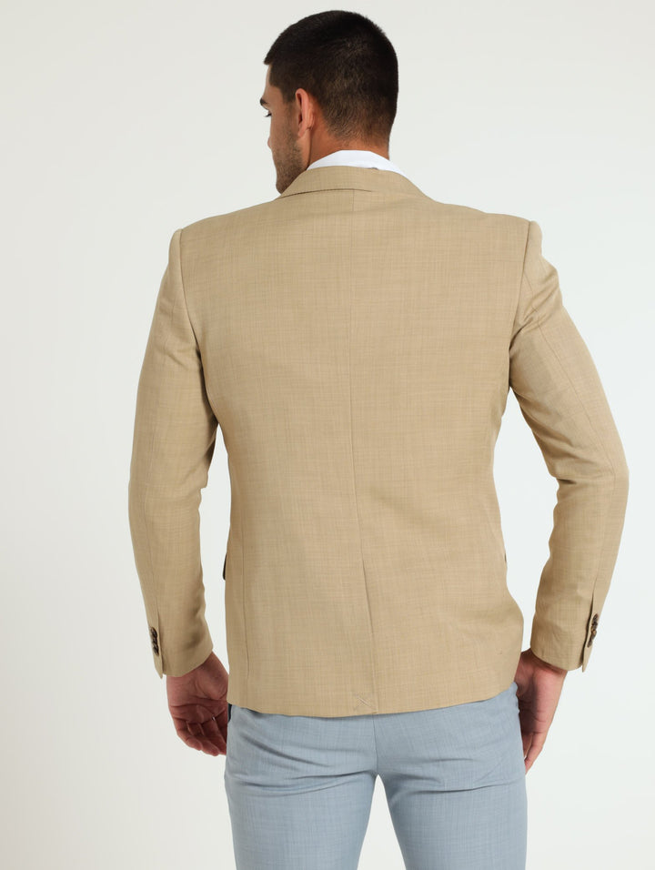 Slim Essential Suit Jacket - Tan