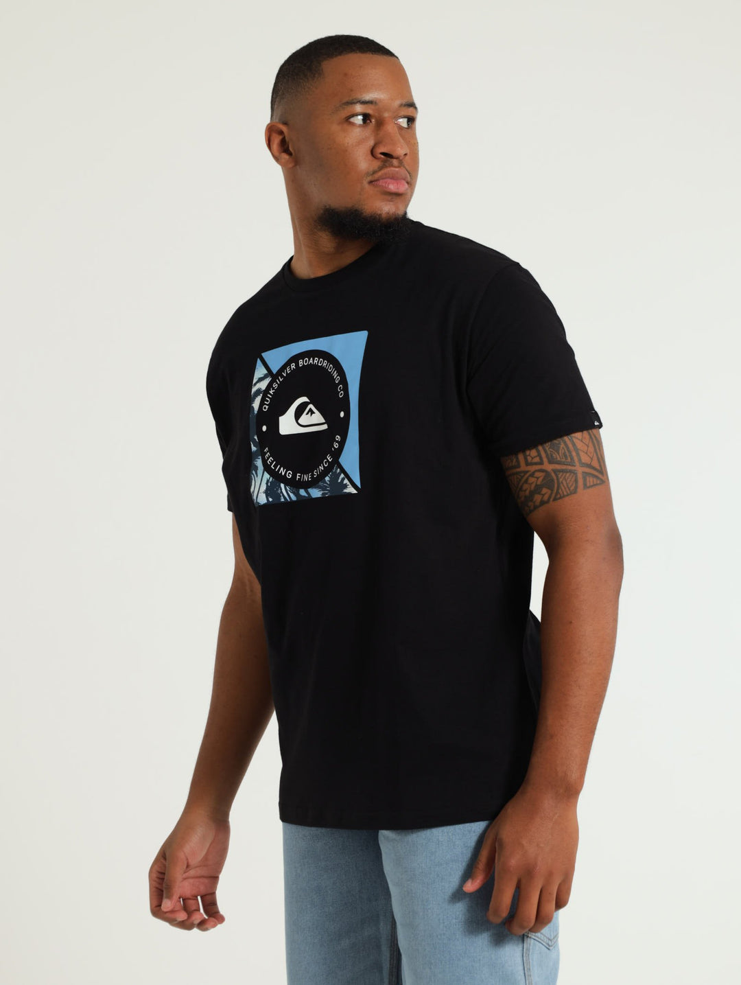 Boardshort Linked Tee - Black