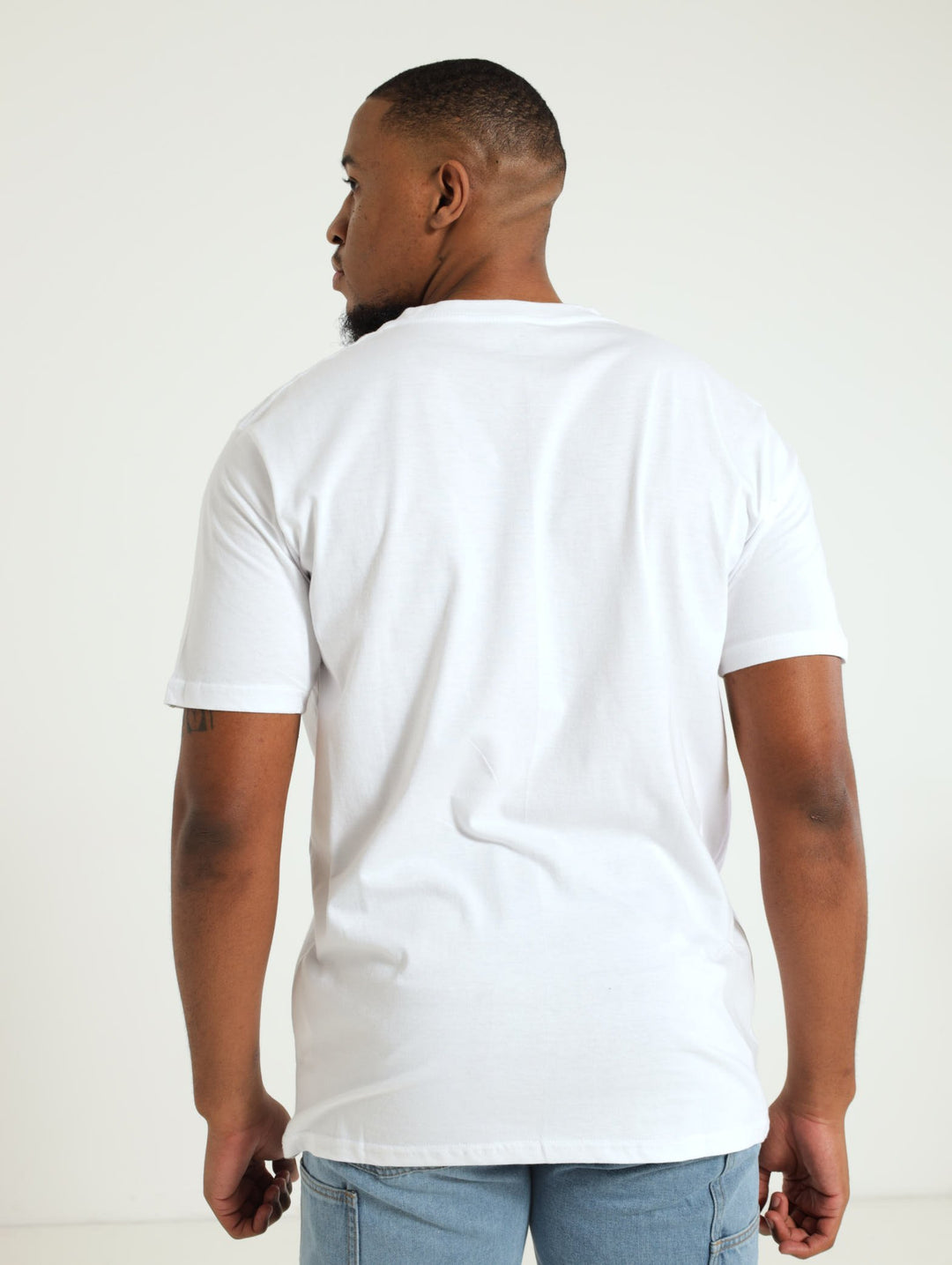 Corp Logo Tee - White