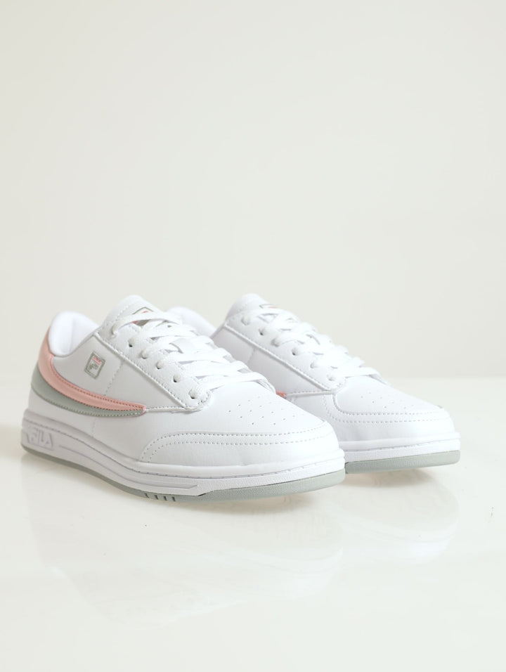 Tennis 88 Lace-Up Court Sneaker - White/Pink