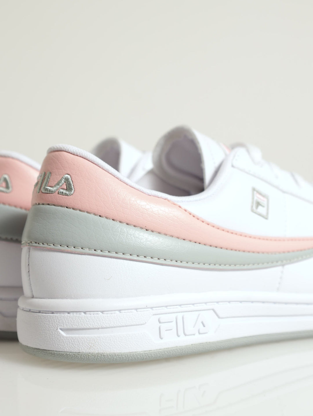 Tennis 88 Lace-Up Court Sneaker - White/Pink