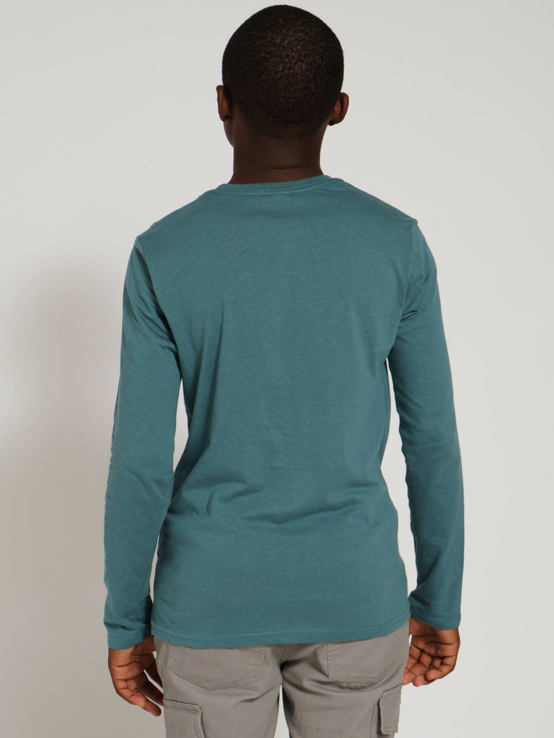 Boys Long Sleeve Skate Print Tee - Blue