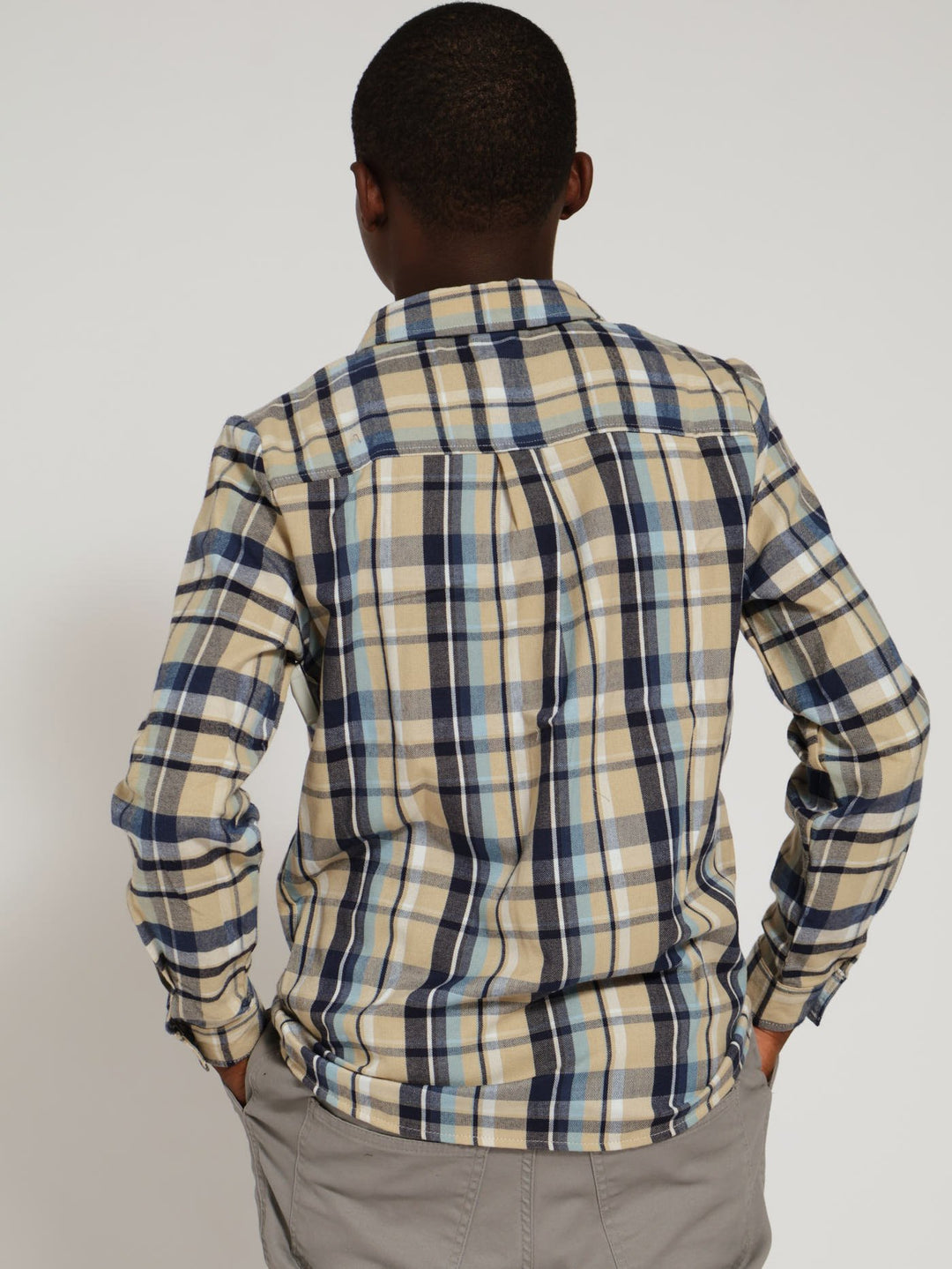 Boys Flannel Shirt - Blue