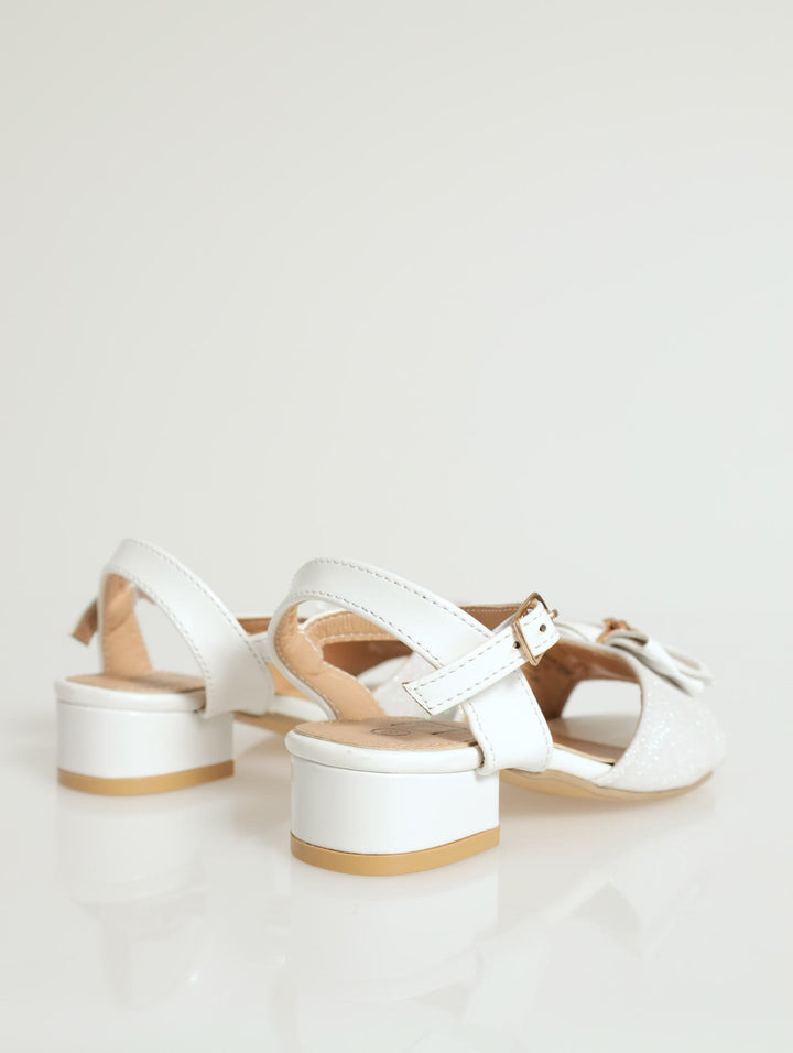 Pre-Girls Shimmer Occasion Sandal - White