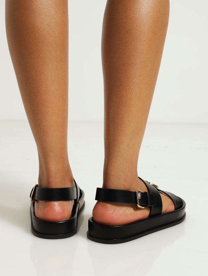 Moulded Unit Trim Sandal - Black