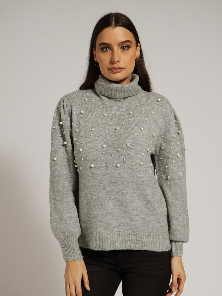 Pearl Pullover - Grey Melange