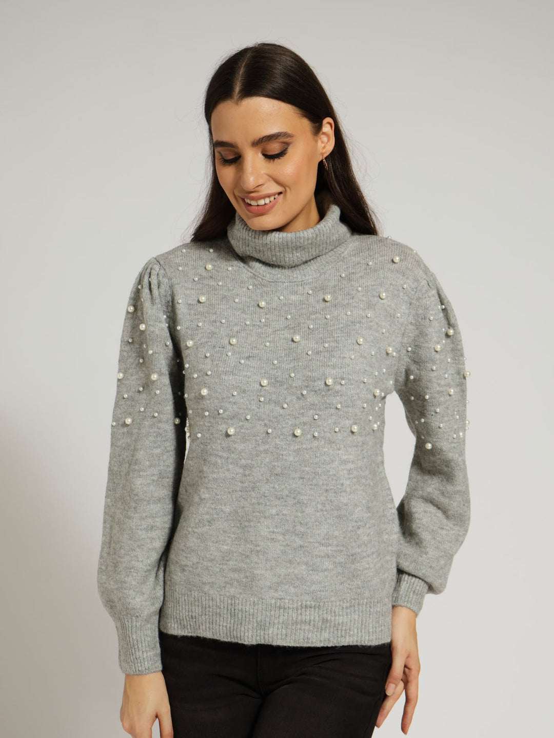 Pearl Pullover - Grey Melange