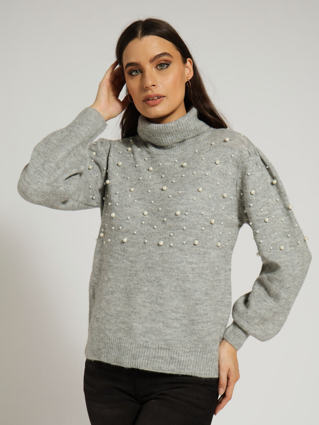 Pearl Pullover - Grey Melange