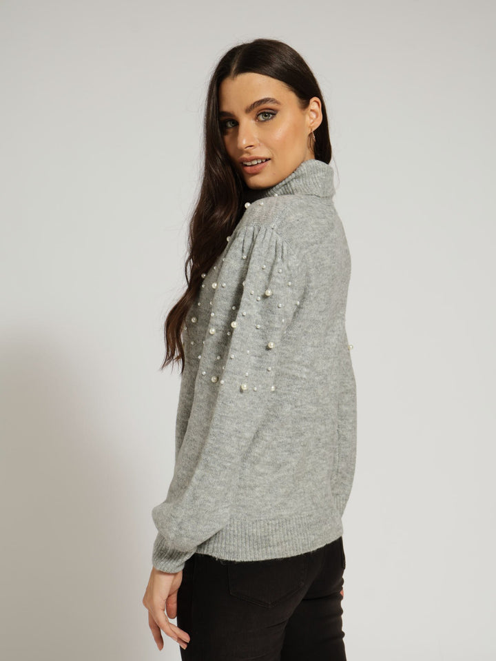 Pearl Pullover - Grey Melange