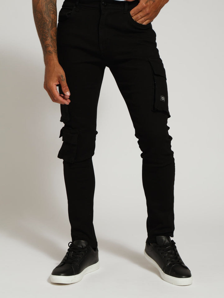 The Grey Cargo Soren Denim Jean - Black