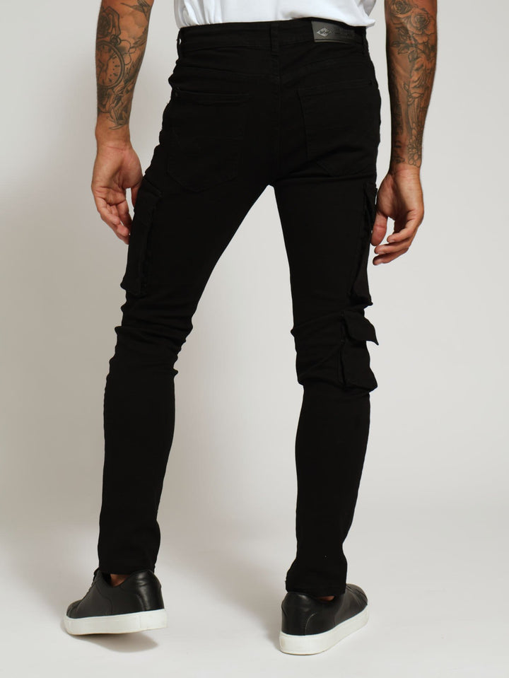 The Grey Cargo Soren Denim Jean - Black