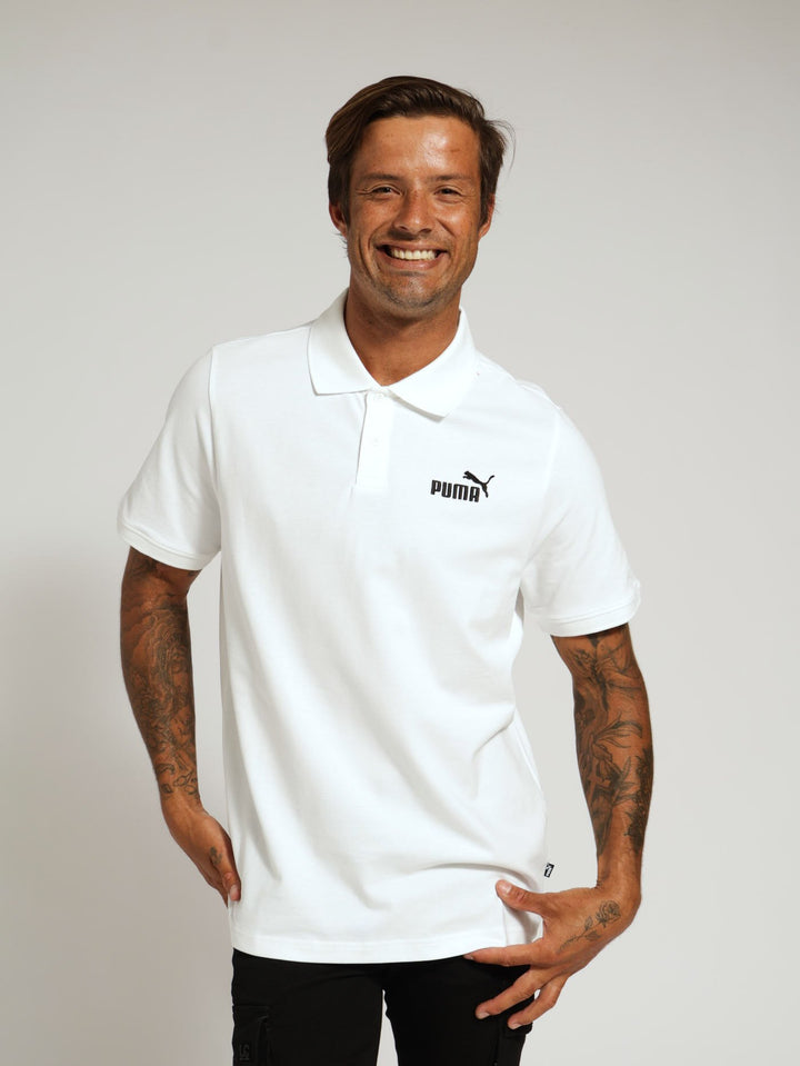 Pique Polo Tee - White