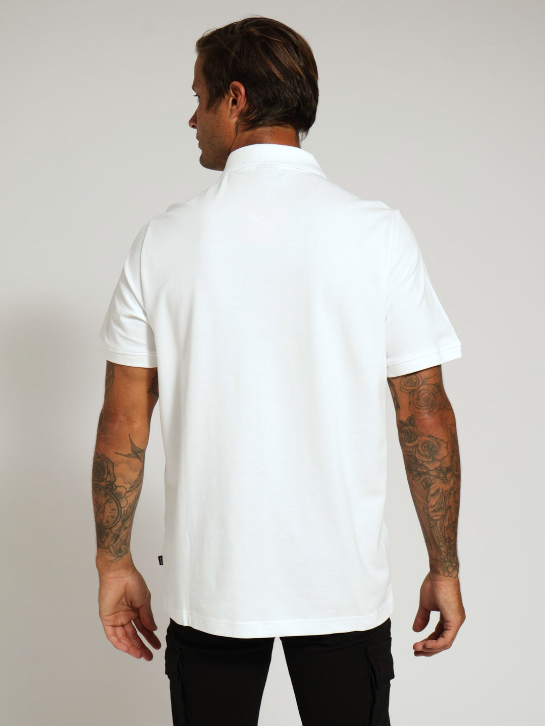 Pique Polo Tee - White