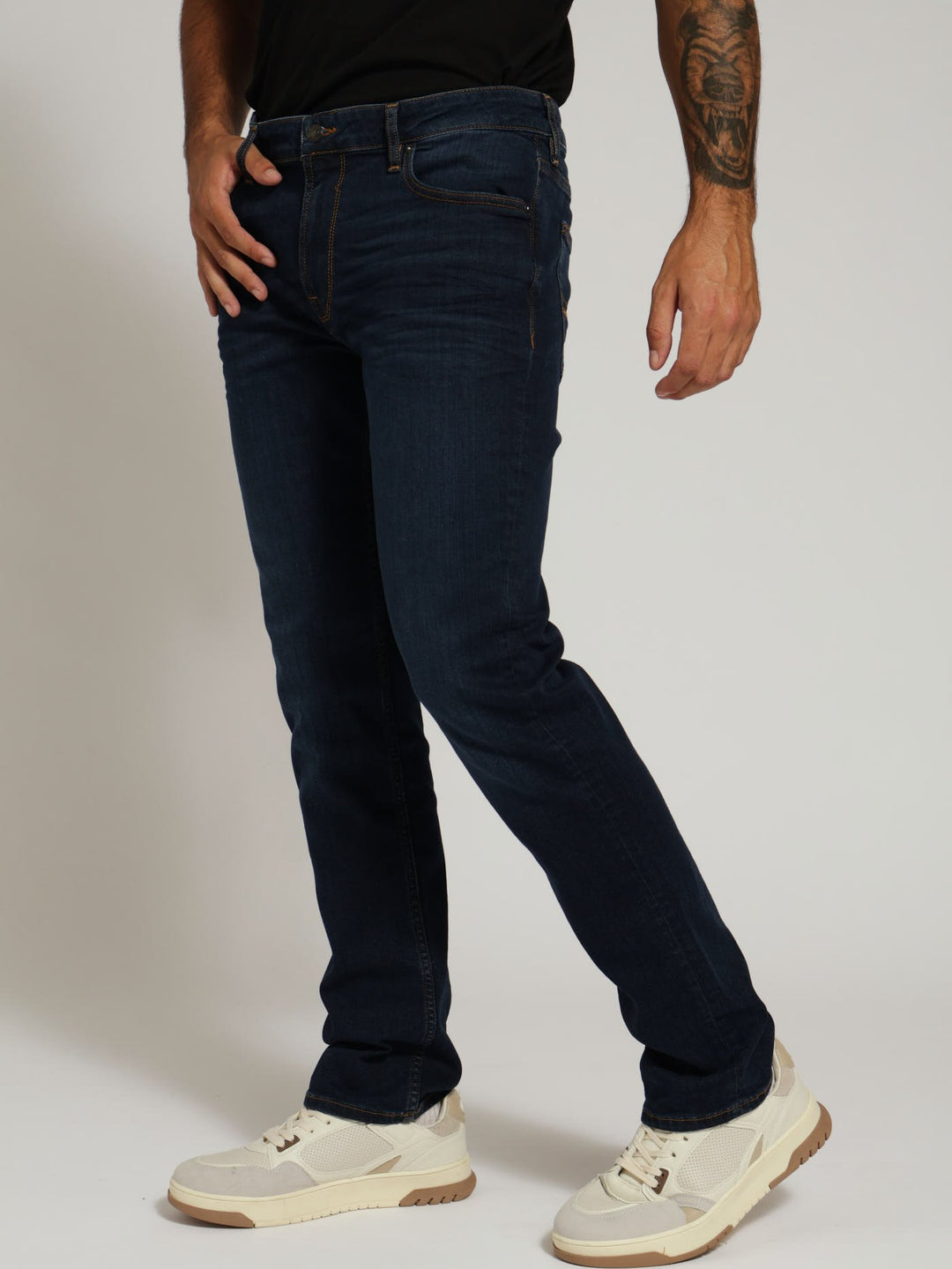 Slim Leg Denim Jean - Dark Wash Ink