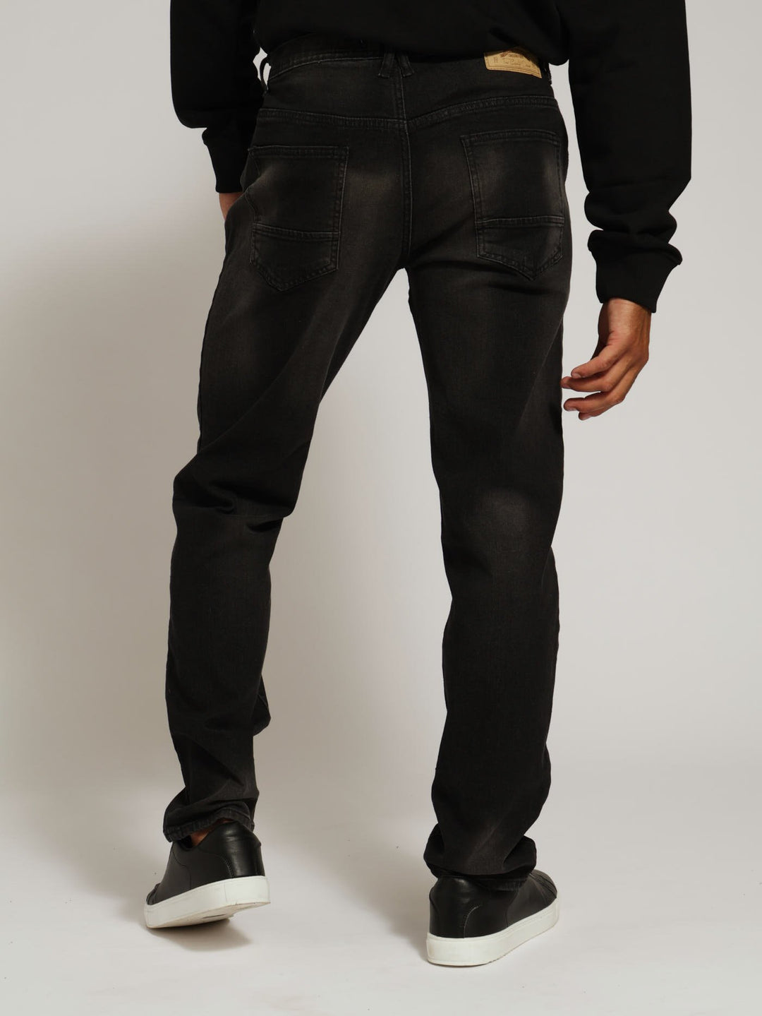 5 Pocket Skinny Denim Jeans - Black