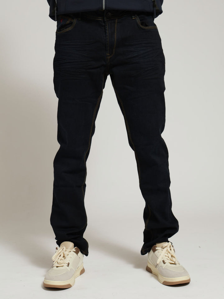 Thunder Slim Denim Jeans - Blue/Black