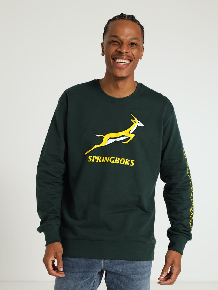 Springbok Crew-Neck Fleece Jacket - Green