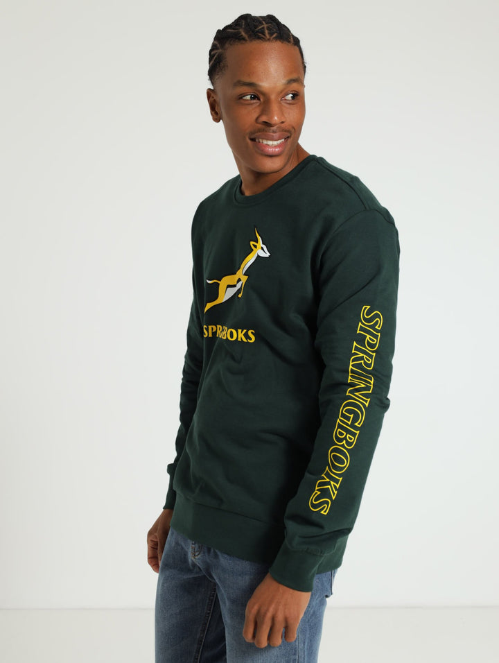 Springbok Crew-Neck Fleece Jacket - Green