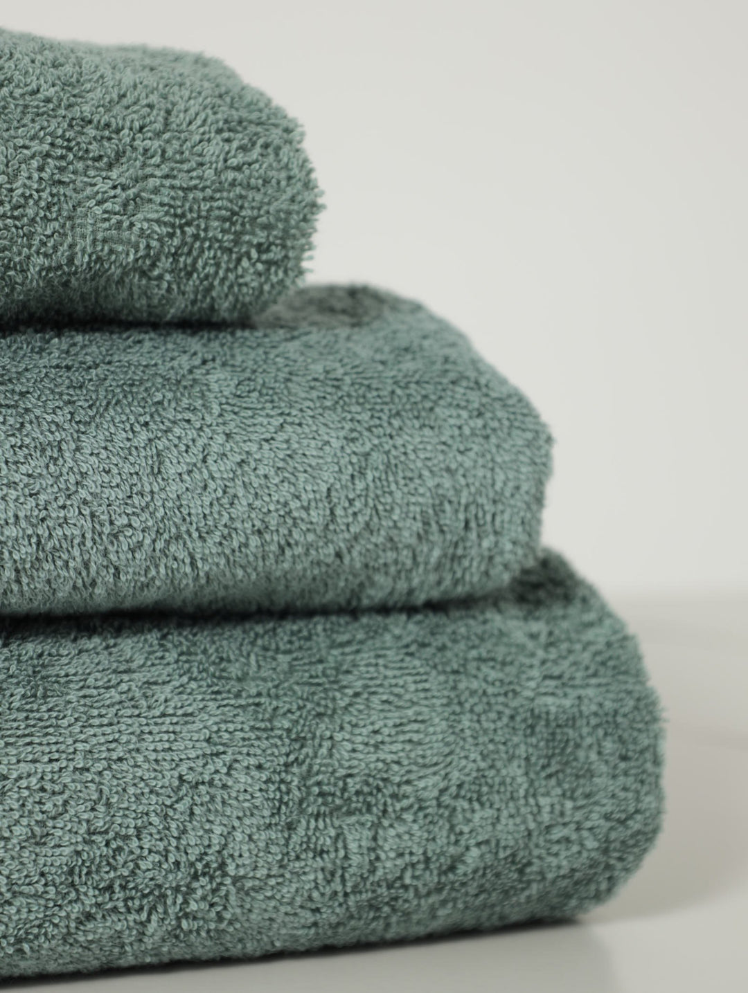 Ripple Border Signature Towels - Duck Egg