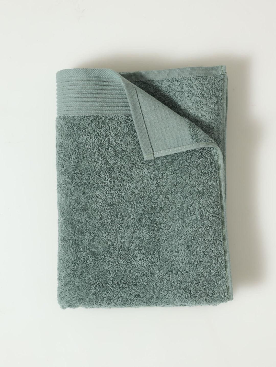 Ripple Border Signature Towels - Duck Egg