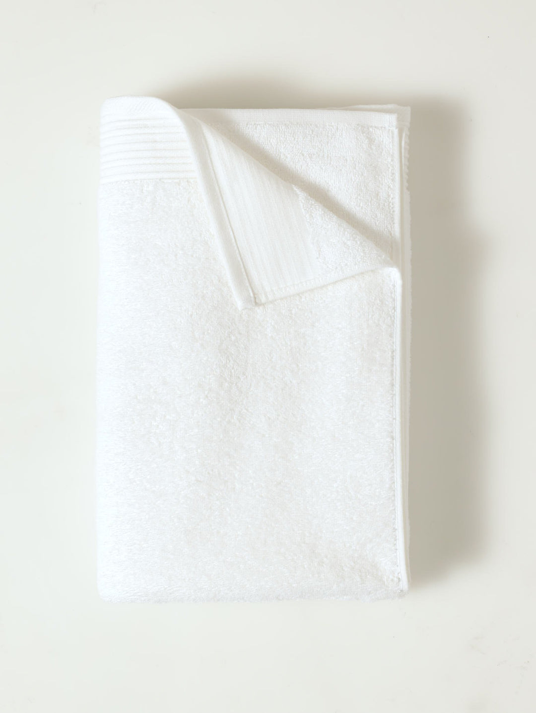 Ripple Border Signature Towels - White