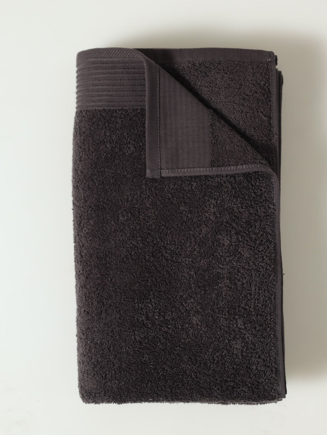 Ripple Border Signature Towels - Charcoal