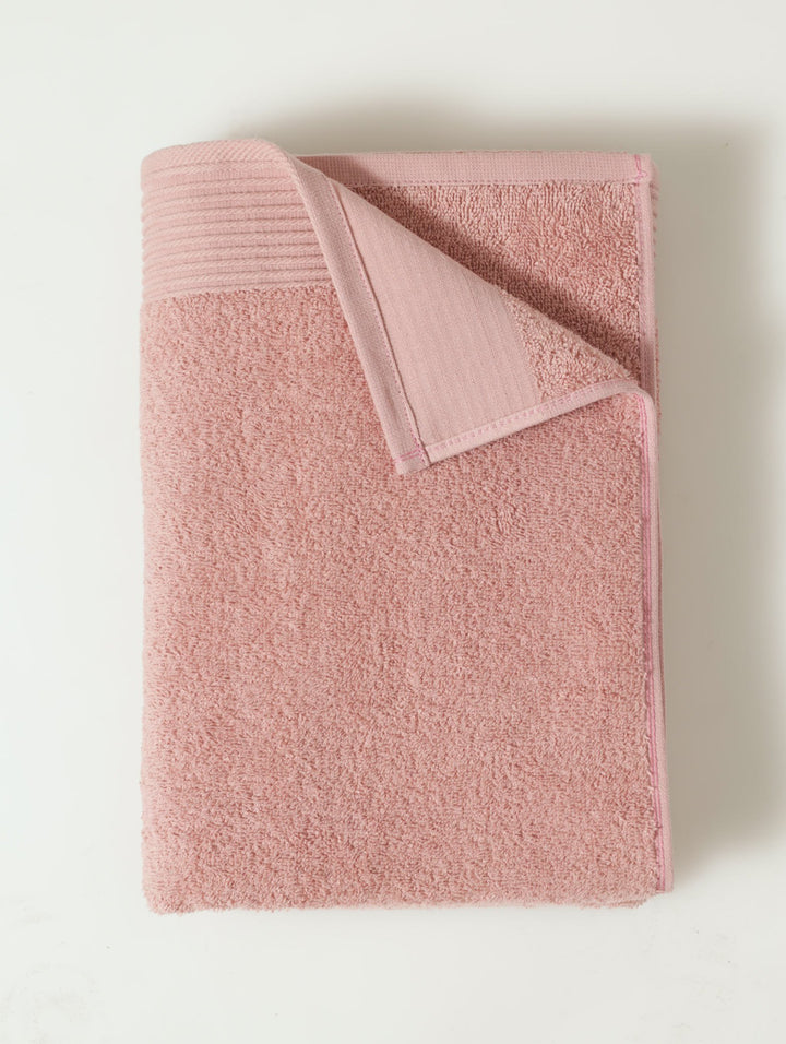 Ripple Border Signature Towels - Blush
