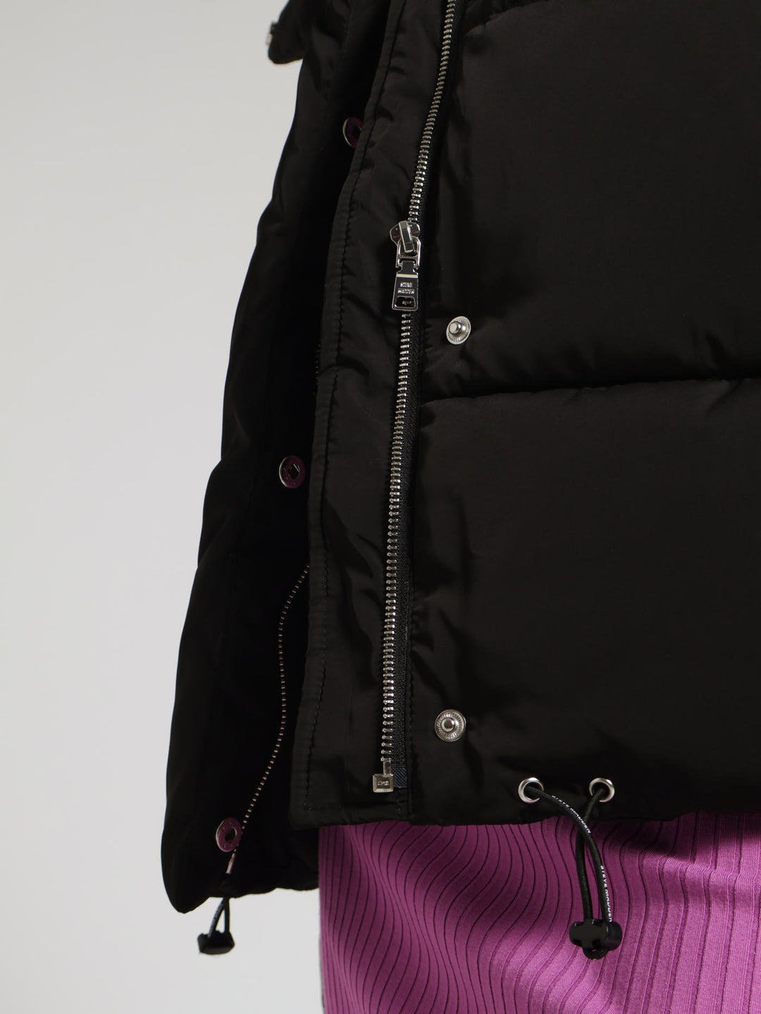 Remi Cropped Puffer Jacket - Black