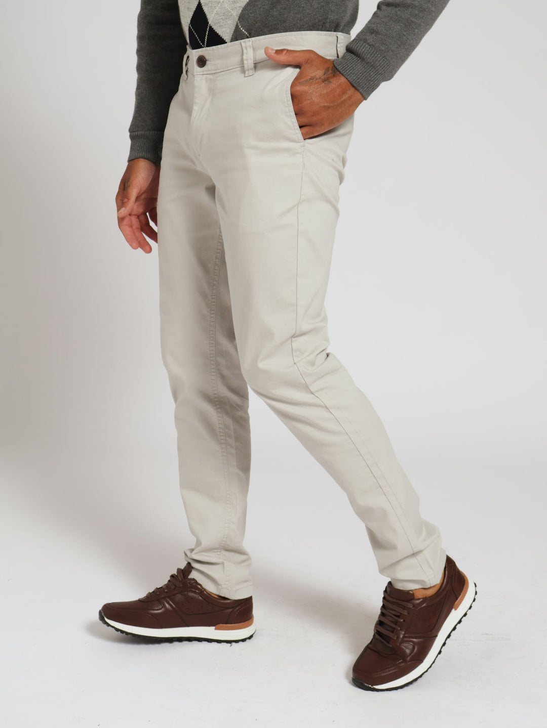 Skinny Fit Chino - Stone