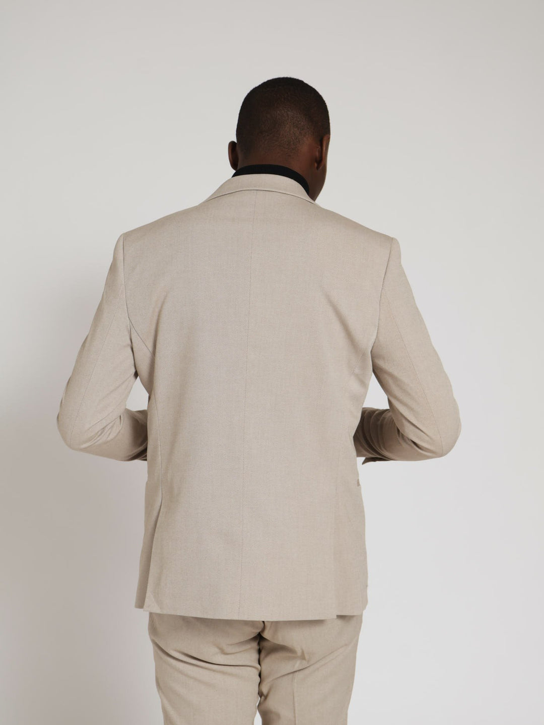 Twill Suit Jacket - Natural