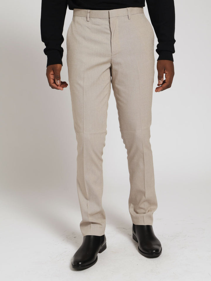 Twill Suit Trouser - Natural