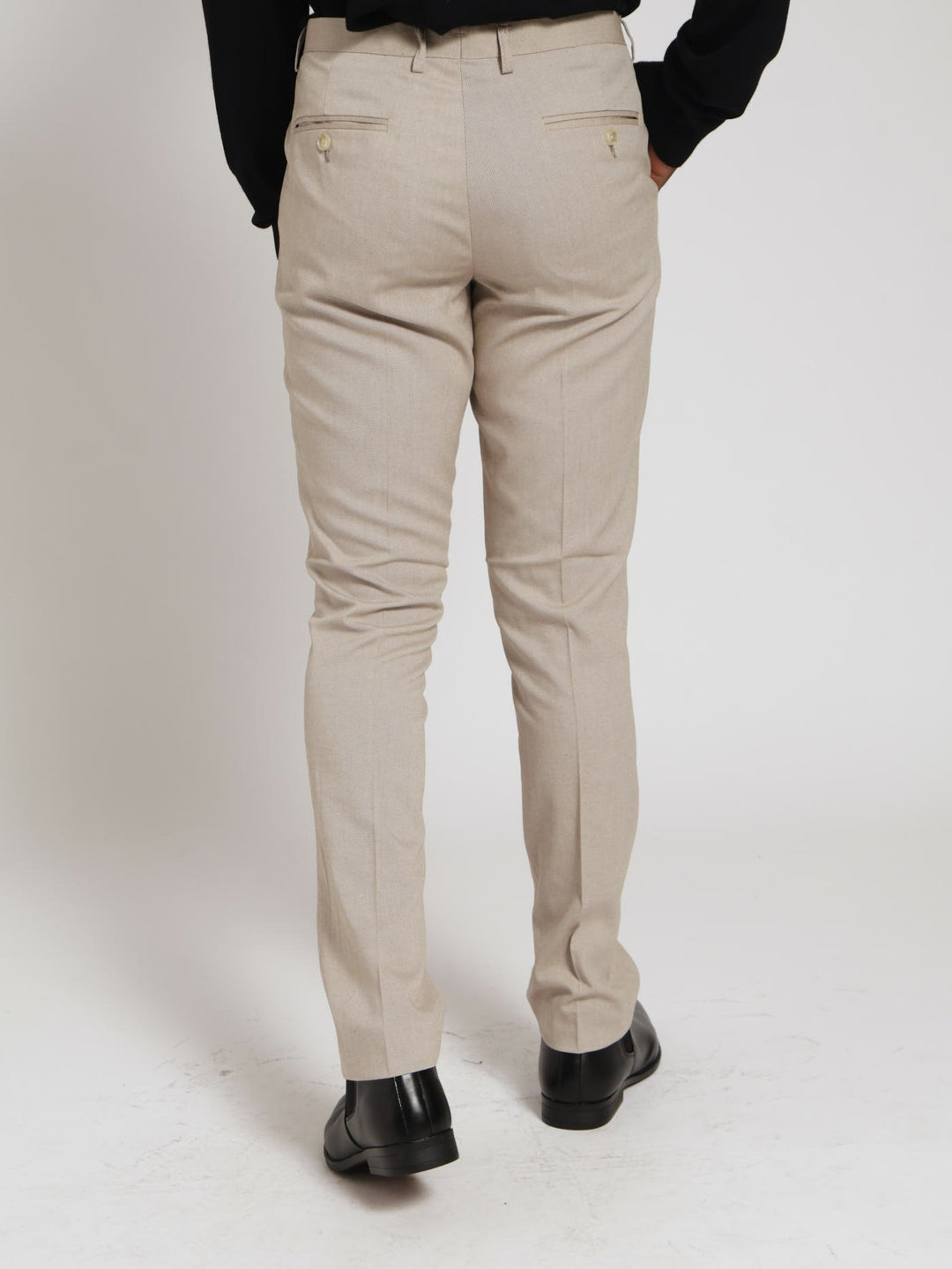 Twill Suit Trouser - Natural