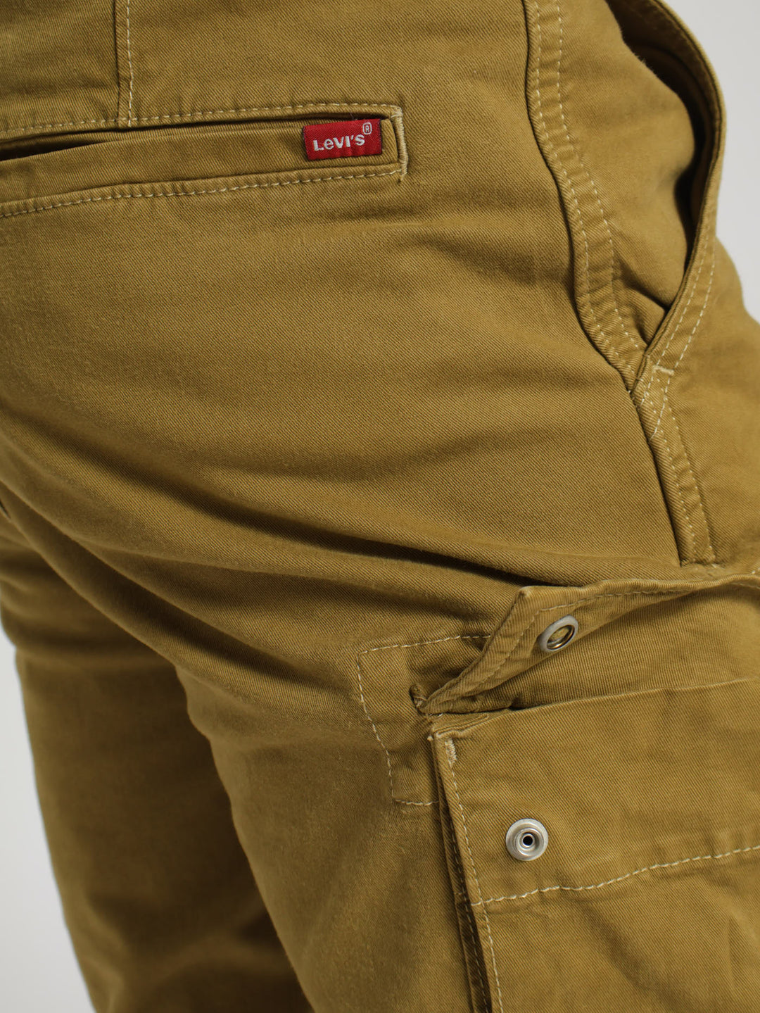 Cargo Slim Denim Jean - Khaki