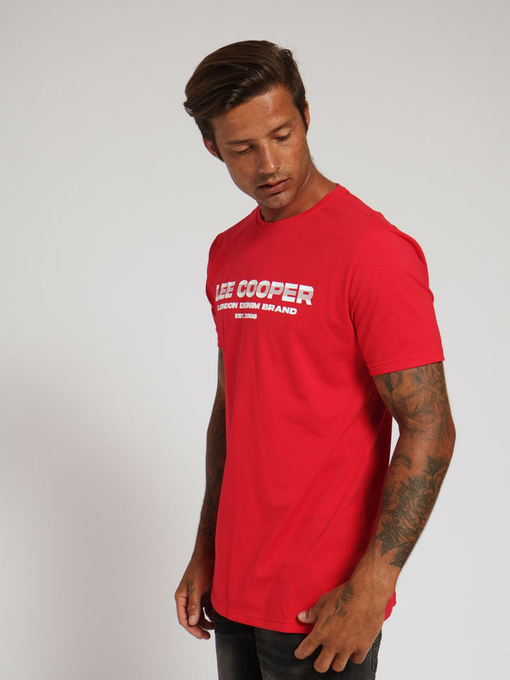 Fernando Transfer Print Tee - Red